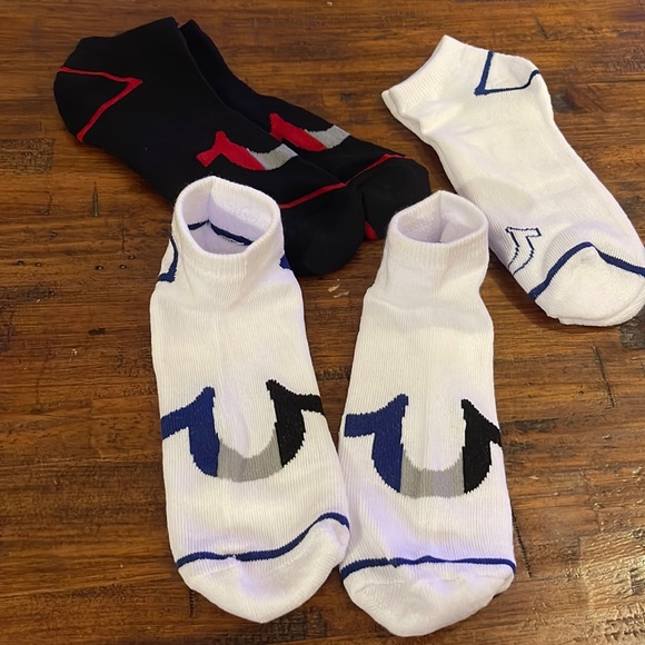 True Religion Other - True Religion Low Cuts Half Cushion 3 Pairs Black, White (2)